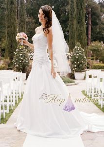 Красивое свадебное платье Style V9458 ― Интернет магазин Мир Невест - свадебные платья и аксессуары, эксклюзивные вечерние платья