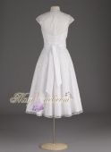 Короткое, кружевное свадебное платье Style YP9983