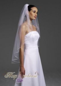 Красивая фата Style V935 ― Интернет магазин Мир Невест - свадебные платья и аксессуары, эксклюзивные вечерние платья