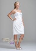 Стильное, короткое свадебное платье большого размера Style 9INT1052 