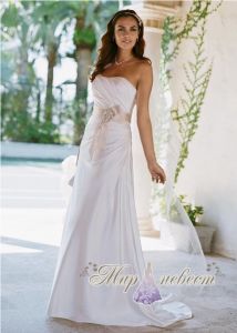 Атласное свадебное платье Style WG3026 ― Интернет магазин Мир Невест - свадебные платья и аксессуары, эксклюзивные вечерние платья